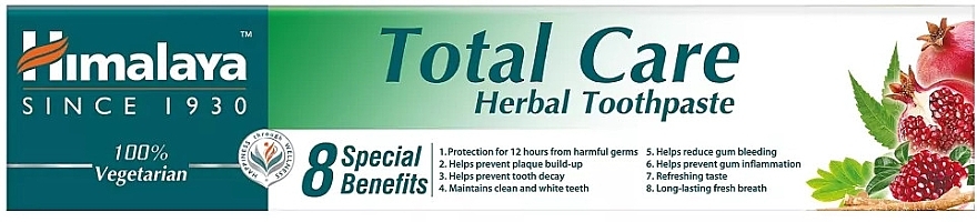 Pasta do zębów - Himalaya Herbals Total Care Herbal Toothpaste — Zdjęcie N2