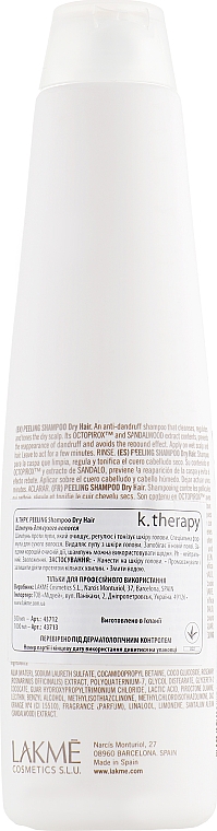 Szampon przeciwłupieżowy do włosów suchych - Lakmé K.Therapy Peeling Dry Shampoo — Zdjęcie N2
