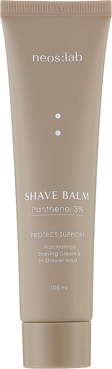 Krem do golenia - Neos:lab Shave Balm Panthenol 3% — Zdjęcie N1