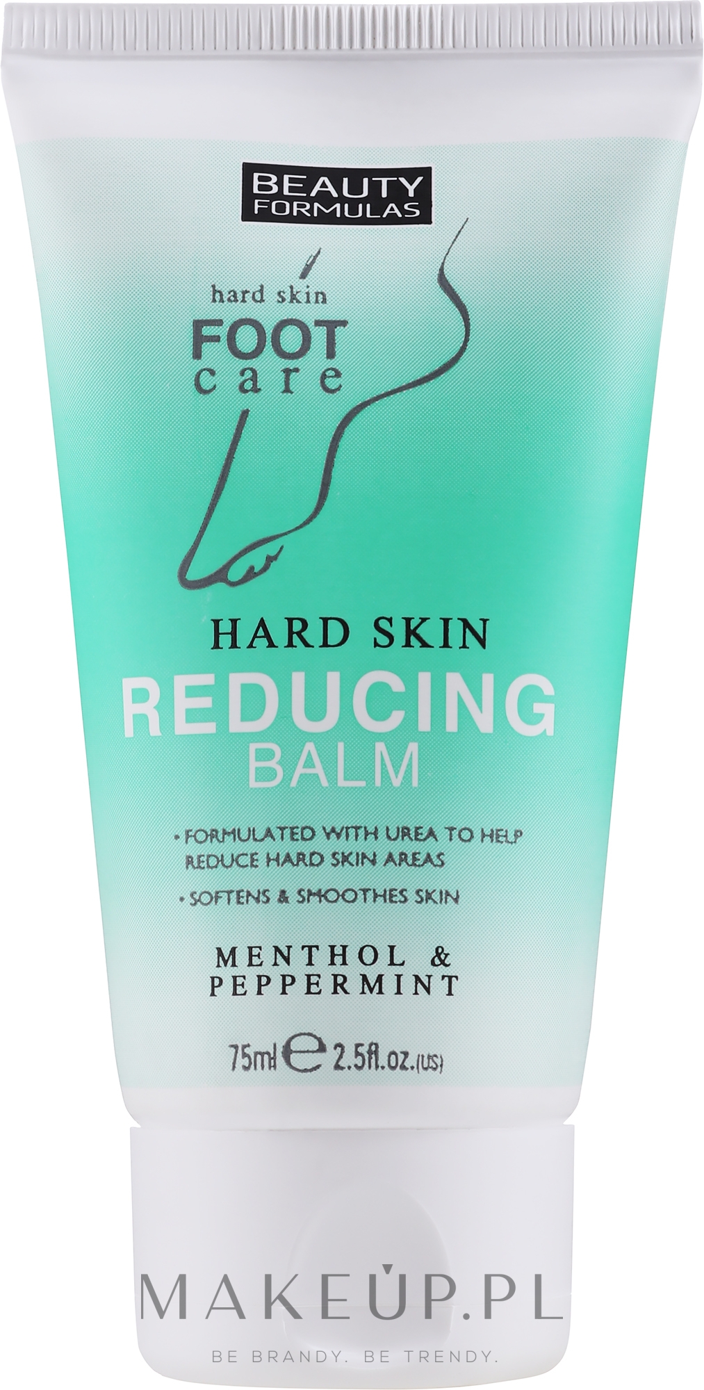 Odświeżający balsam do stóp - Beauty Formulas Hard Skin Reducing Balm Menthol & Peppermint — Zdjęcie 75 ml