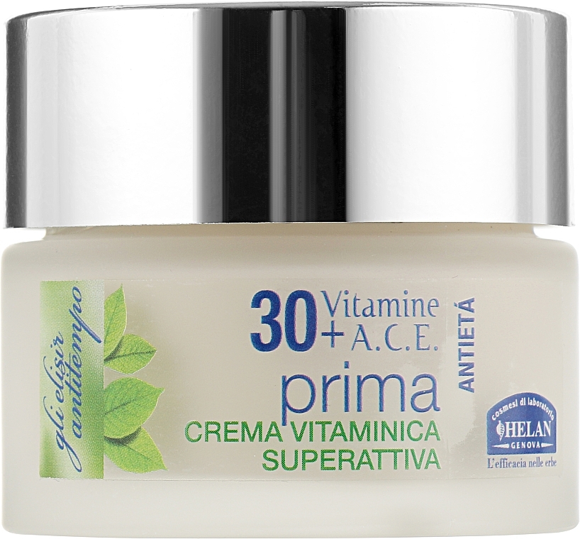 Krem przeciwzmarszczkowy 30+ - Helan Elisir Antitempo Prima Anti-age Super Active Vitamin Cream — Zdjęcie N1