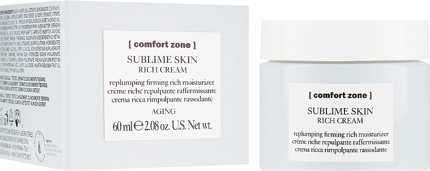 Odżywczy krem ujędrniający do twarzy - Comfort Zone Sublime Skin Rich Cream — Zdjęcie N1