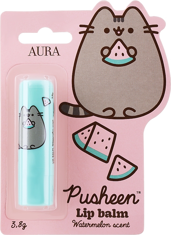 Balsam do ust o smaku arbuza - Aura Cosmetics Pusheen Lip Balm Watermelon Acent — Zdjęcie N1