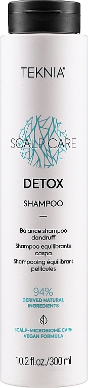 Naturalny szampon micelarny przeciw łupieżowi suchemu i tłustemu - Lakmé Teknia Scalp Care Detox Shampoo — Zdjęcie N1