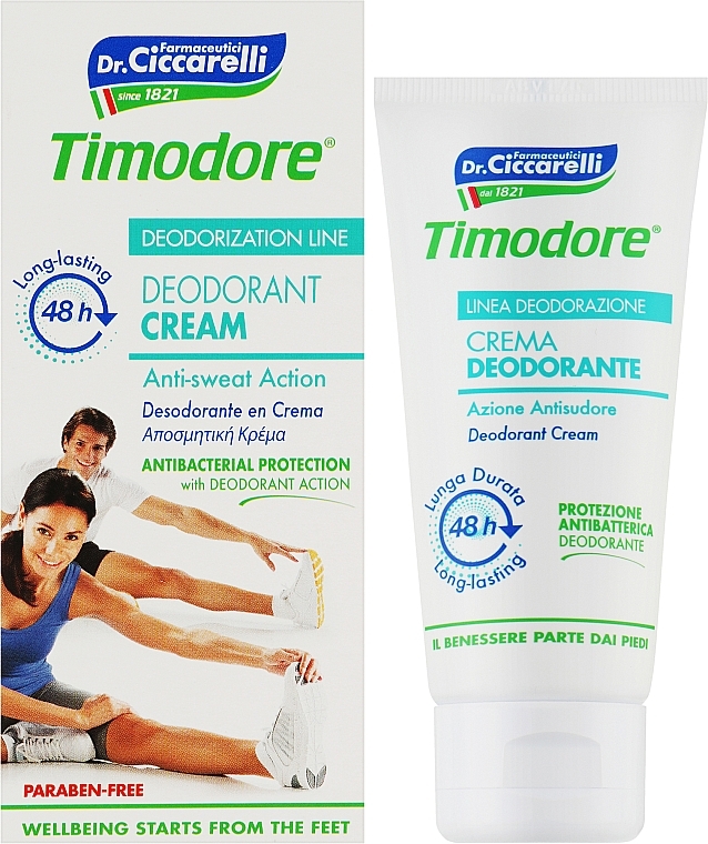 Dezodorant w kremie do stóp - Timodore Deodorant Cream 48H — Zdjęcie N2