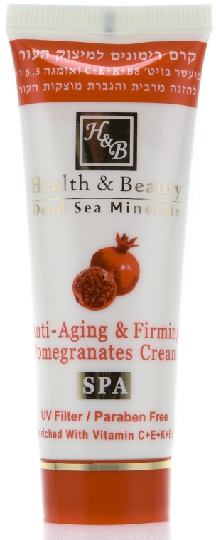 Przeciwstarzeniowy krem do ciała z ekstraktem z granata - Health And Beauty Anti-Aging and Firming Pomegranate Cream