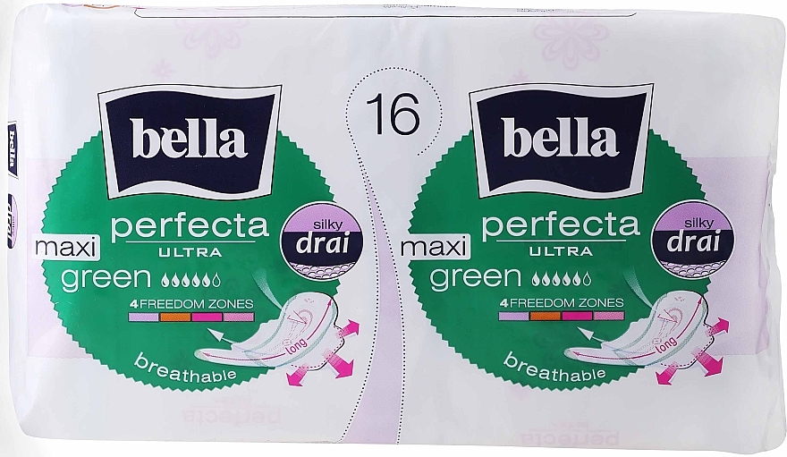 Podpaski, 16 szt. - Bella Perfecta Ultra Green Maxi — Zdjęcie N1