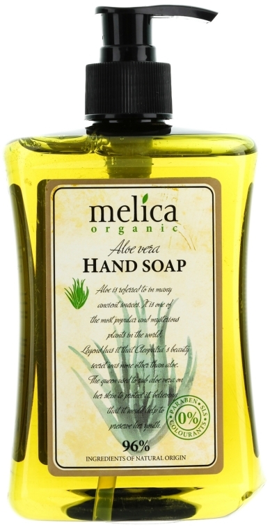 Aloesowe mydło w płynie - Melica Organic Aloe Vera Liquid Soap
