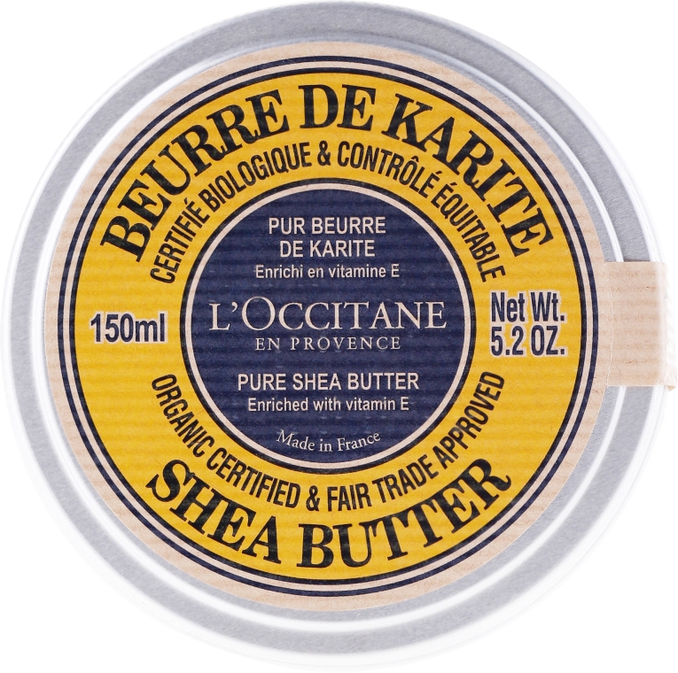 Czyste masło shea do ciała - L'Occitane Organic Pure Shea Butter — Zdjęcie N1