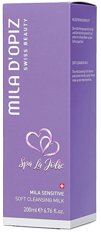 Oczyszczające mleczko do twarzy - Mila D’Opiz Sensitive Soft Cleansing Milk — Zdjęcie N2