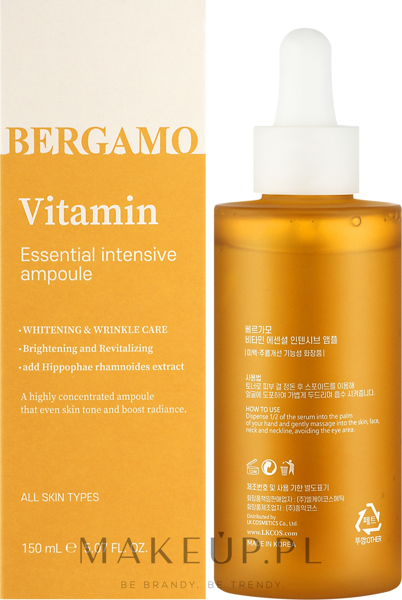 Witaminowe serum do twarzy - Bergamo Vitamin Essential Intensive Ampoule — Zdjęcie 150 ml