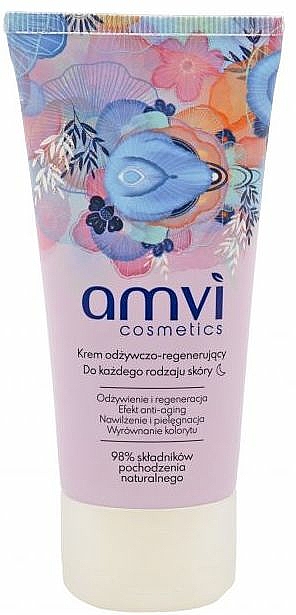 Krem odżywczo-regenerujący - Amvi Cosmetics Night Face Cream — Zdjęcie N1