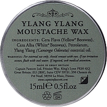 Wosk do wąsów - Captain Fawcett Ylang Ylang Moustache Wax — Zdjęcie N2