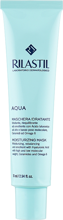 Maska przywracająca równowagę wodną skóry twarzy - Rilastil Aqua Maschera Idratante