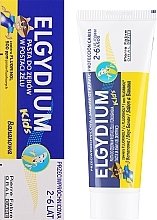 Pasta do zębów dla dzieci 2-6 lat, banan - Elgydium Kids 2/6 Gel Toothpaste Banana — Zdjęcie N2