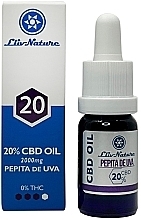 Kup Olej konopny 20% z pestkami winogron - LlivNature 20% CBD Oil with Organic Hemp Seed Oil and 1% BIO Grape Seed