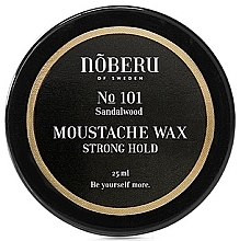 Kup Wosk do wąsów, mocne utrwalenie - Noberu Of Sweden №101 Sandalwood Moustache Wax Strong Hold 