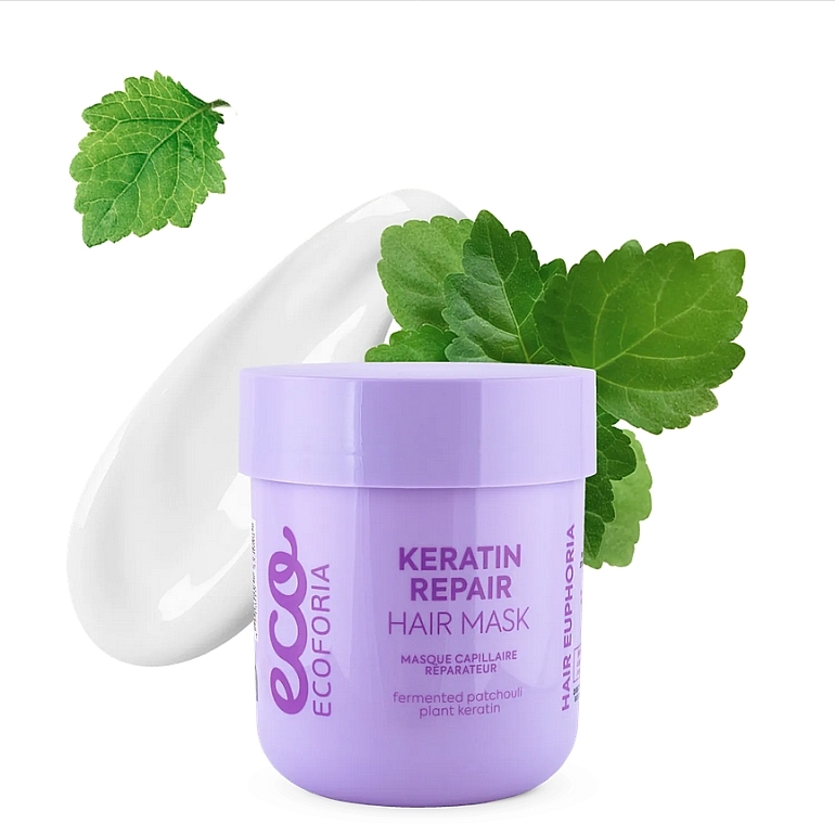 Maska do włosów - Ecoforia Hair Euphoria Keratin Repair Hair Mask — Zdjęcie N1