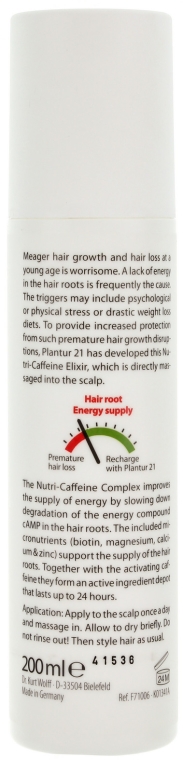 Tonik na porost włosów - Plantur Nutri Coffeine Elixir — Zdjęcie N2