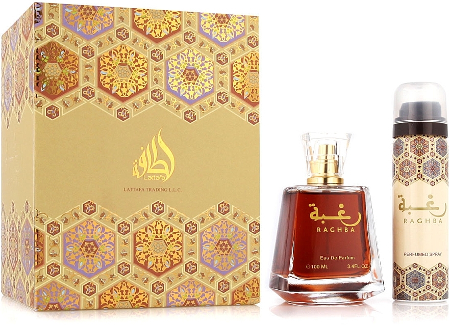 Lattafa Perfumes Raghba Eau - Zestaw (edp/100ml + deo/50ml) — Zdjęcie N1