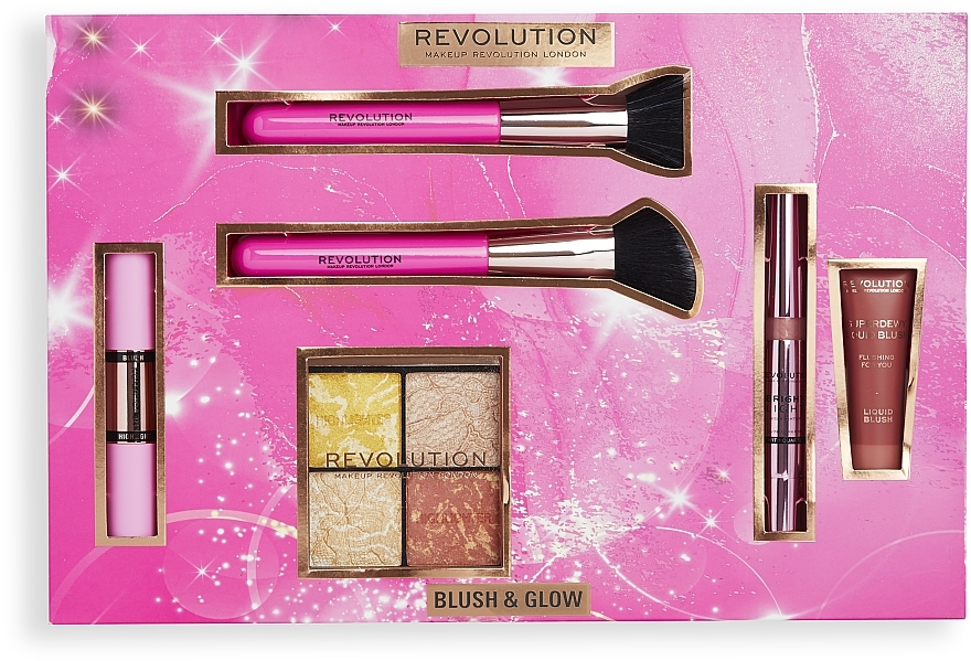 Zestaw, 6 produktów - Makeup Revolution Blush and Glow Set — Zdjęcie N2