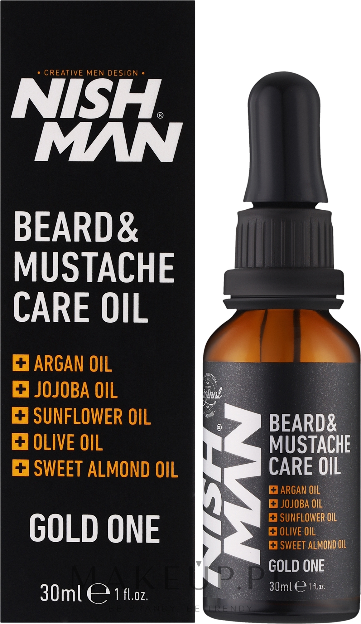 Olejek do brody i wąsów - Nishman Beard & Moustache Care Oil — Zdjęcie 30 ml