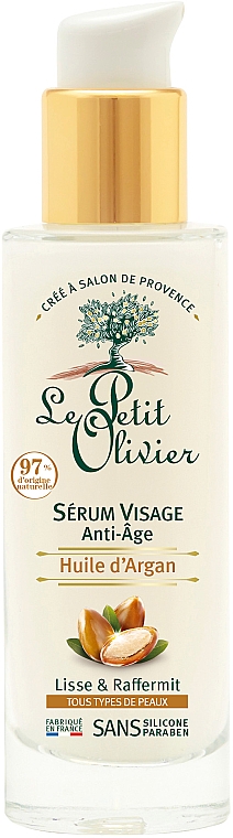 Przeciwstarzeniowe serum do twarzy Olej arganowy - Le Petit Olivier Argan Oil Serum — Zdjęcie N1