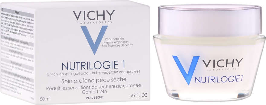 Intensywnie pielęgnujący krem do skóry suchej - Vichy Nutrilogie 1 Intensive cream for dry skin