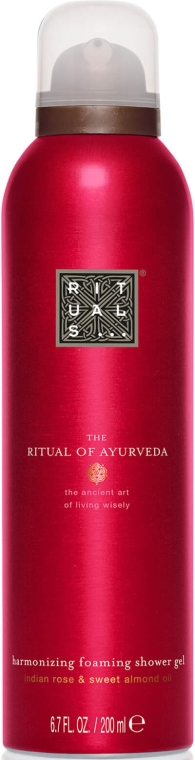 Harmonizujący pieniący się żel pod prysznic Indyjska róża i olej migdałowy - Rituals The Ritual of Ayurveda Foaming Shower Gel
