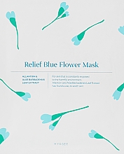 Kup Kojąca maseczka do twarzy - HYGGEE Relief Blue Flower Mask