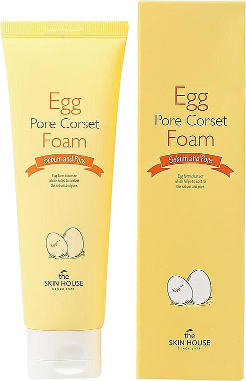 Pianka do mycia twarzy z ekstraktem z jajek - The Skin House Egg Pore Corset Foam Cleaner