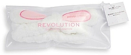 Opaska kosmetyczna z uszkami, biała - Revolution Skincare Headband  — Zdjęcie N2