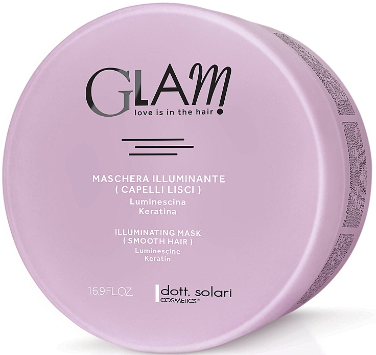 Wygładzająca maska do włosów Blask - Dott. Solari Glam Illuminating Mask Smooth Hair — Zdjęcie N2