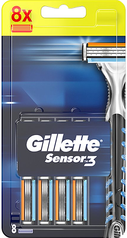 Wymienne ostrza golące, 8 szt. - Gillette Sensor 3 — Zdjęcie N1