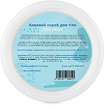 Kawowy peeling do ciała Kokos - SHAKYLAB Coffee Scrub Coconut — Zdjęcie N2