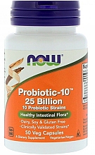 Probiotyki w kapsułkach - Now Foods Probiotic-10, 25 Billion — Zdjęcie N5