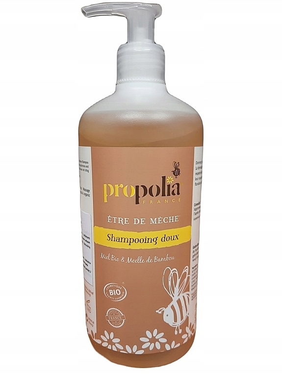 Łagodny szampon do włosów - Propolia Organic Honey & Bamboo Gentle Shampoo — Zdjęcie N2