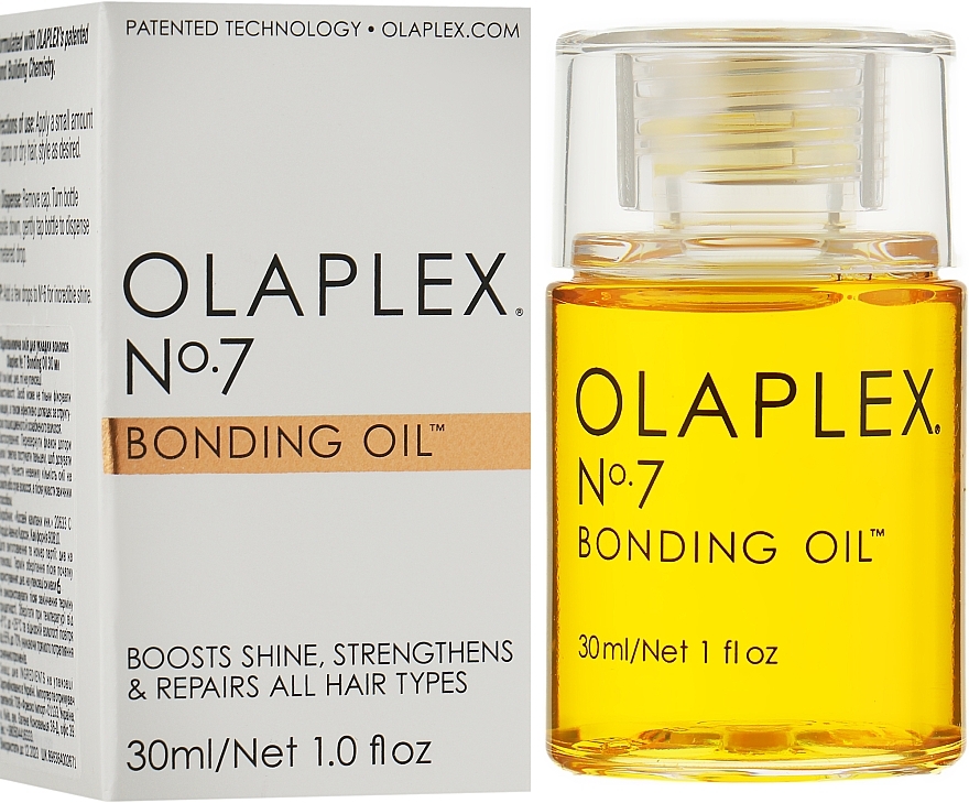 Silnie skoncentrowany bardzo lekki wygładzający olejek do włosów - Olaplex №7 Bonding Oil — Zdjęcie N2