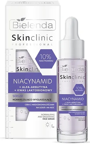 PRZECENA! Serum normalizująco-wygładzające - Bielenda Skin Clinic Professional Niacynamid * — Zdjęcie N1