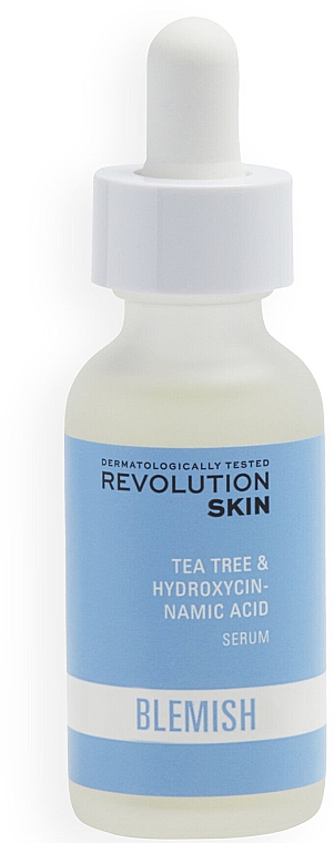 Kojące serum do twarzy - Revolution Skin Blemish Tea Tree & Hydroxycinnamic Acid Serum — Zdjęcie N1