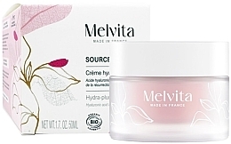 Nawilżający krem do twarzy - Melvita Source De Roses Hydra-Plumping Cream — Zdjęcie N2