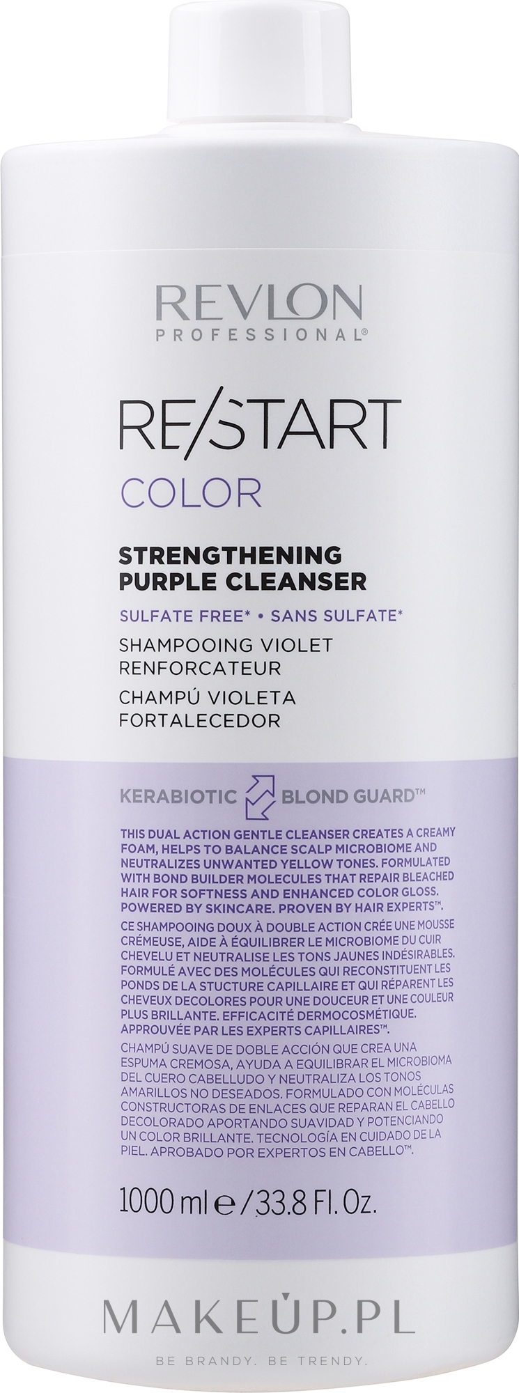 Szampon do włosów farbowanych - Revlon Professional Restart Color Purple Cleanser — Zdjęcie 1000 ml