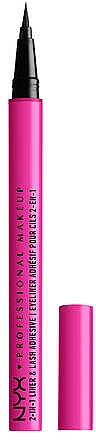 Eyeliner i klej do rzęs 2 w 1 - NYX Professional Makeup Jumbo Lash! 2-in-1 Liner & Lash Adhesive — Zdjęcie N1