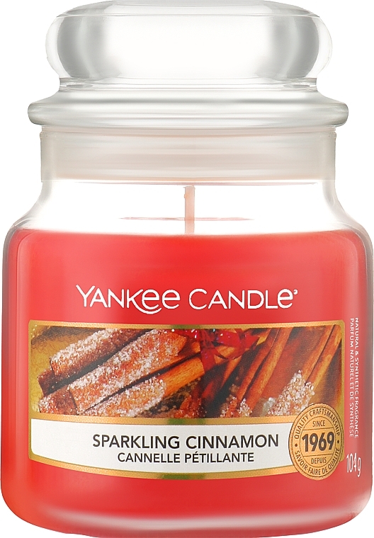 Świeca zapachowa w słoiku - Yankee Candle Sparkling Cinnamon