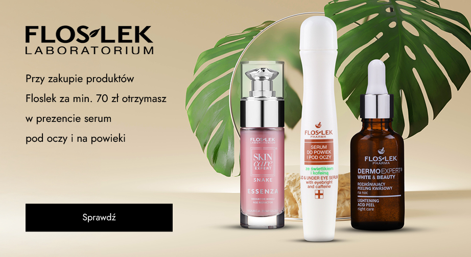 Przy zakupie produktów Floslek za min. 70 zł otrzymasz w prezencie serum pod oczy i na powieki.