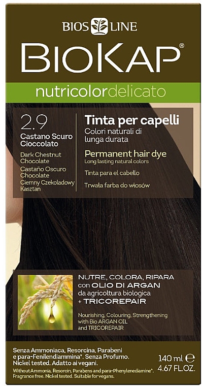 Farba do włosów - BiosLine Biokap Nutricolor Delicato — Zdjęcie N1