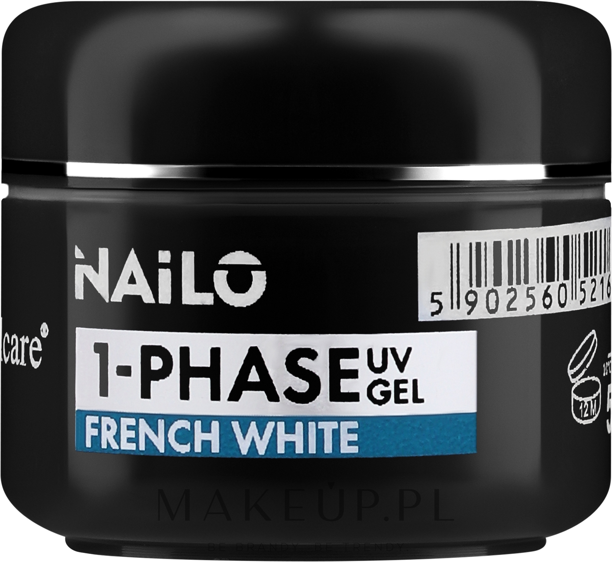Żel do paznokci - Silcare Nailo 1-Phase Gel UV French White — Zdjęcie 5 g