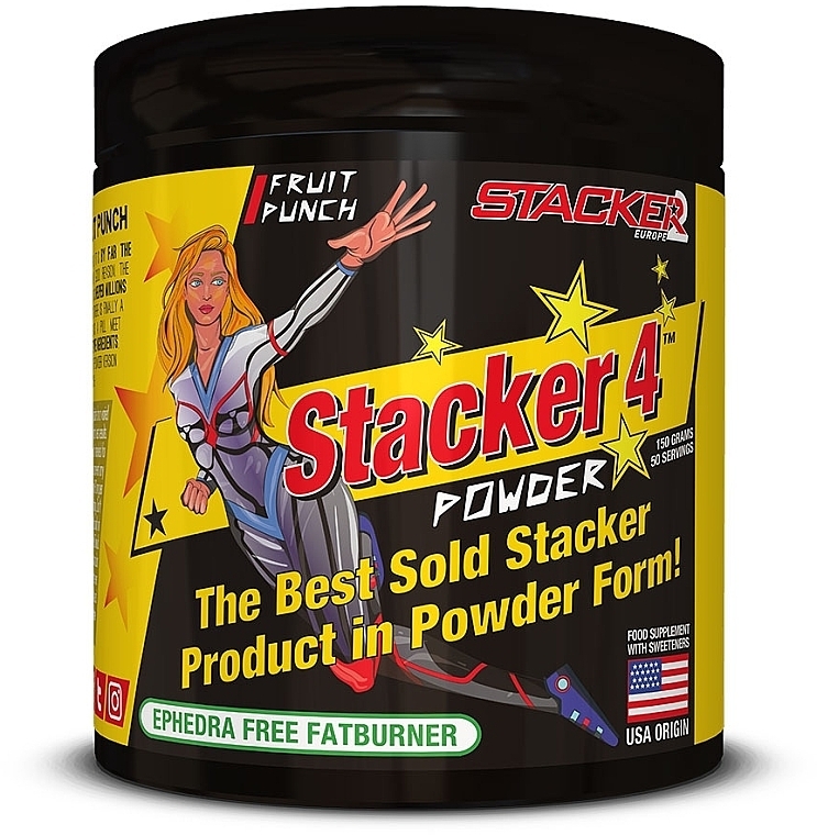 Spalacz tłuszczu, poncz owocowy - Stacker2 Europe Stacker 4 Powder Fruit Punch — Zdjęcie N1