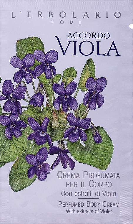 Krem do ciała Violet - L'Erbolario Accordo Viola Crema Profumata per il Corpo (próbka) — Zdjęcie N1