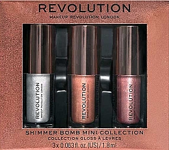 Kup Zestaw błyszczyków do ust - Makeup Revolution Shimmer Bomb Mini Collection (3x1.8ml)	